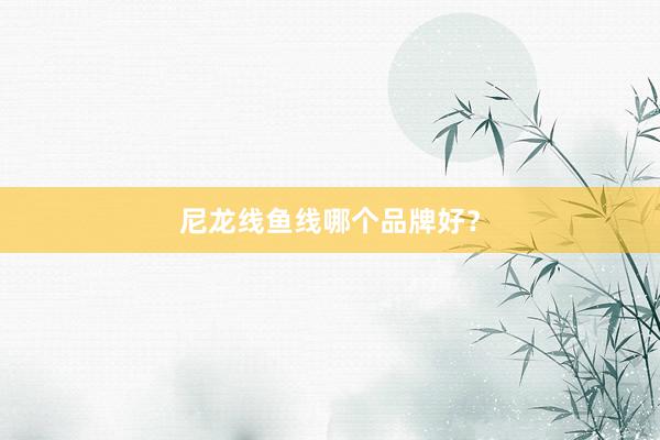 尼龙线鱼线哪个品牌好？