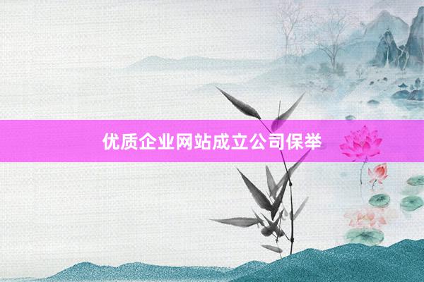 优质企业网站成立公司保举