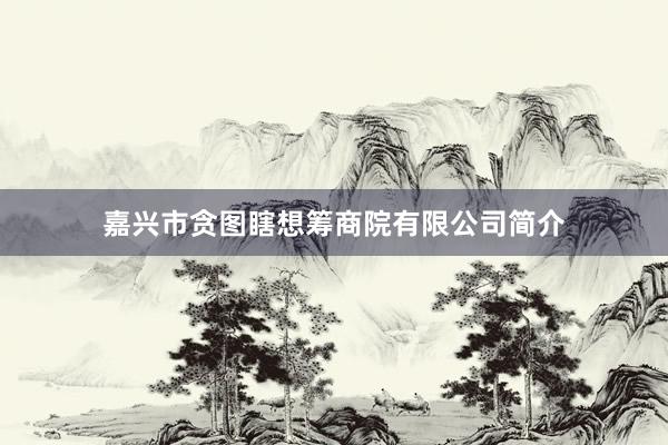 嘉兴市贪图瞎想筹商院有限公司简介